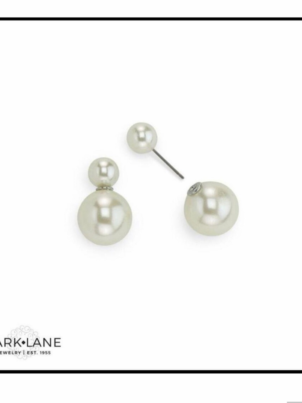 Park Lane Dovie Earrings- Pearl Double-Sided Stud Earrings